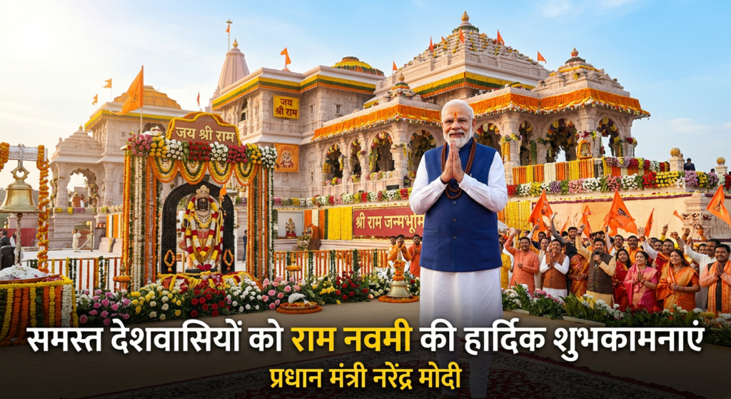 PM मोदी ने देशवासियों को दी राम नवमी की हार्दिक शुभकामनाएं: “राम के आदर्शों पर चलकर बनाएं समृद्ध और सशक्त भारत” – 26 मार्च 2026