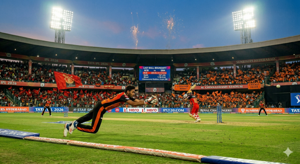 आरसीबी vs एसआरएच आईपीएल 2026: विराट कोहली की धमाकेदार 69 रनों की पारी, आरसीबी ने 6 विकेट से रौंदा एसआरएच – 28 मार्च 2026 की रोमांचक पूरी कहानी*