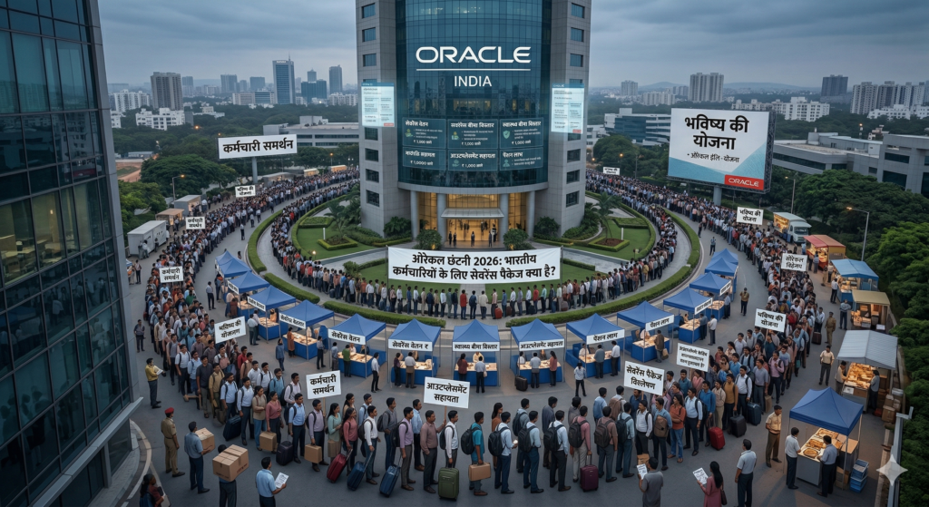 ओरेकल छंटनी 2026: भारतीय कर्मचारियों को मिलने वाला सेवरेंस पैकेज क्या है? गार्डन लीव, इंश्योरेंस और अतिरिक्त सैलरी की पूरी डिटेल्स