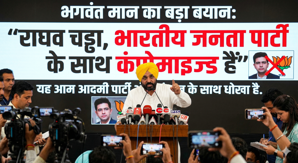 भगवंत मान का बड़ा बयान: राघव चड्ढा को राज्यसभा डिप्टी लीडर पद से हटाना ‘सामान्य प्रक्रिया’, पार्टी में बदलाव होते रहते हैं – पूरा मामला, कारण और राजनीतिक विश्लेषण