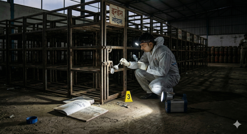 108 सिलेंडर चोरी कर फरार! गैस गोदाम में सुरक्षा चूक, स्थानीय पुलिस सक्रिय