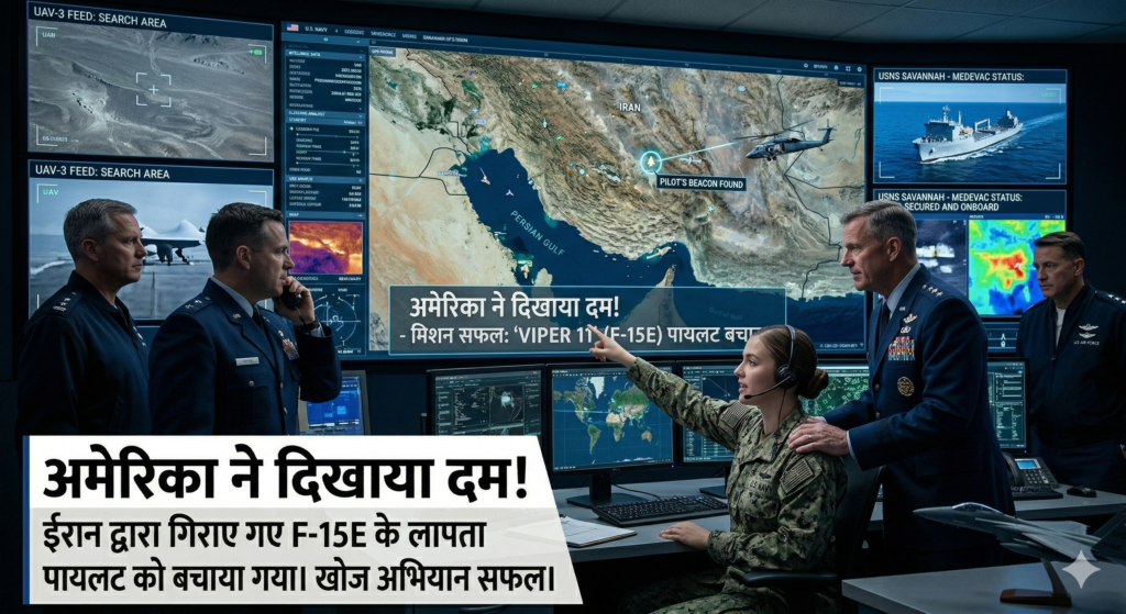 अमेरिका ने दिखाया दम! ईरान द्वारा गिराए गए F-15E के लापता पायलट को बचाया, सर्च ऑपरेशन तेज