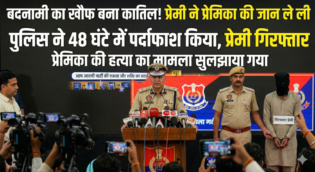 बदनामी का खौफ बना कातिल! प्रेमी ने प्रेमिका की जान ले ली, पुलिस ने 48 घंटे में पर्दाफाश किया