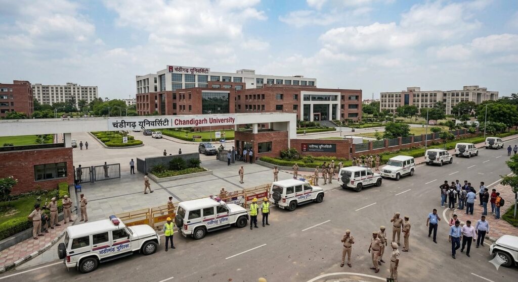 चंडीगढ़ यूनिवर्सिटी को बम से उड़ाने की धमकी! गांधी भवन और कई स्कूल भी निशाने पर