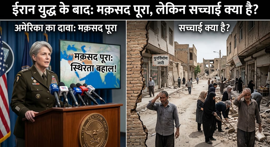 ईरान युद्ध के बाद अमेरिका का दावा: मक़सद पूरा, लेकिन सच्चाई क्या है?