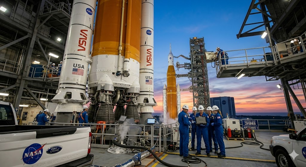 कल Artemis II का ऐतिहासिक प्रक्षेपण: मौसम 80% अनुकूल, NASA की टीमें रॉकेट को उड़ान के लिए पूरी तरह तैयार – मानव चंद्र मिशन की नई शुरुआत