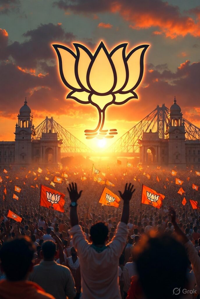 BJP (भारतीय जनता पार्टी ) की पश्चिम बंगाल में ऐतिहासिक जीत! ममता की 15 साल की सत्ता पर लगा ब्रेक