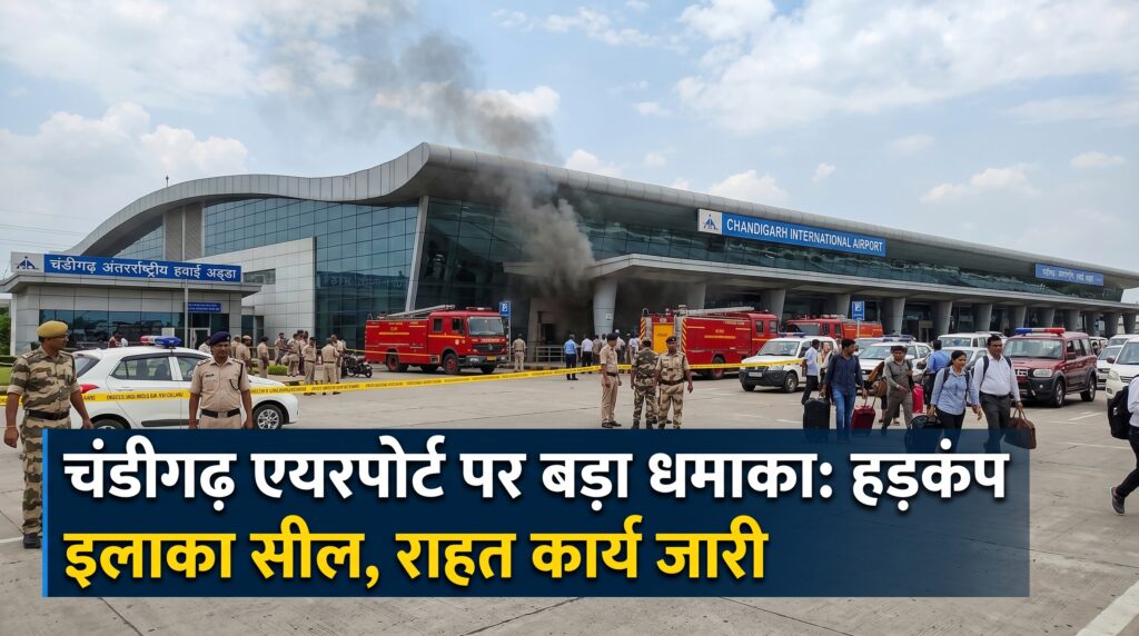 चंडीगढ़ एयरपोर्ट पर अचानक धमाका: दहशत का साया और जांच एजेंसियों की मशक्कत