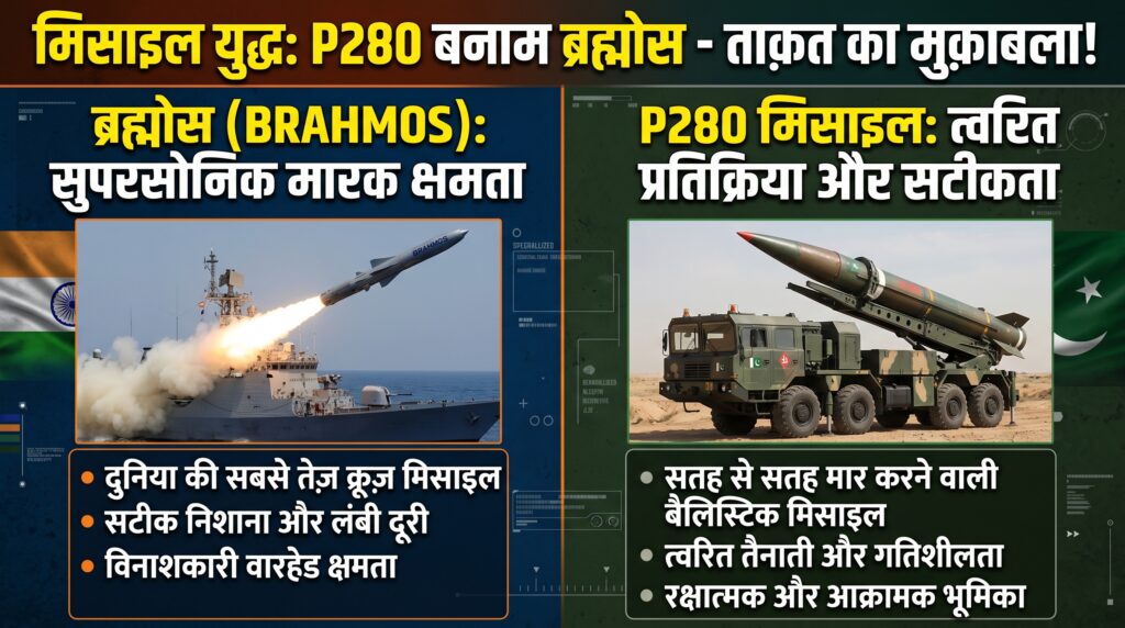 मिसाइल वॉर: क्या पाकिस्तान की नई P280 मिसाइल दे पाएगी भारत की ‘ब्रह्मोस’ को टक्कर? जानें दोनों की ताकत